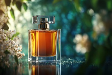 Elegant Perfume Bottle Design Suitable for Luxurious Product Packaging and Branding Opportunities