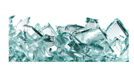 Stunning Teal Glass Fragments