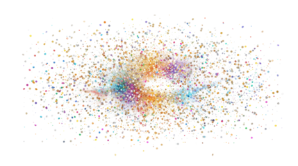 Abstract Network Visualization: A Colorful Data Representation