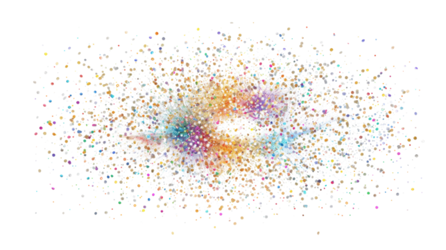 Abstract Network Visualization: A Colorful Data Representation