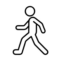 walking for fitness icon, walking for fitness line art - simple line art of walking for fitness, perfect for walking for fitness logos and icons and themed design