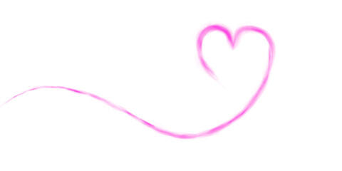 Pink heart shaped smoke effect, sign of love, smoke hearts, love. Pink waves of smoke from hot drink, coffee, cigarettes, tea or food. Mockup of fog with swirls. PNG.