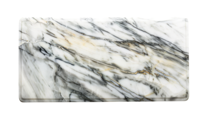 Stunning White and Gray Marble Slab