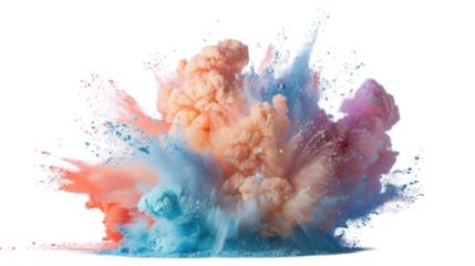 Abstract Colorful Explosion Art