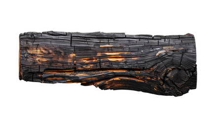 Fototapeta premium Charred Wood Plank Texture - Rustic Design Element
