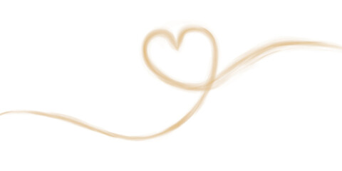 Orange heart shaped smoke effect, sign of love, smoke hearts, love. Orange waves of smoke from hot drink, coffee, cigarettes, tea or food. Mockup of fog with swirls. PNG.