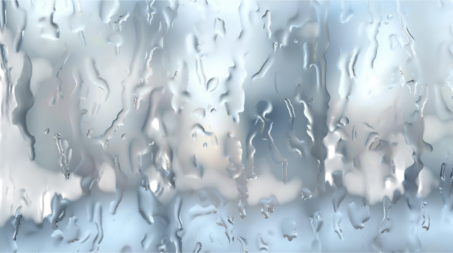 Water Drops on Glass - Abstract Nature Art