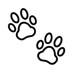 footprint with paw prints dog walk icon, footprint with paw prints dog walk vector, 