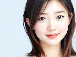 Naklejka premium Beautiful Young Woman Portrait