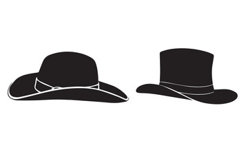 Stylish hat Cap silhouette and vector