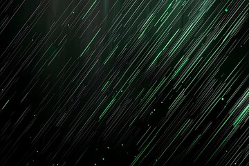 Abstract black background with green accents, futuristic design elements, and geometric patterns, perfect for technology and gaming themes.
