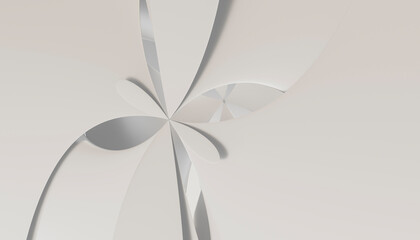 Subtle abstract 3D Render background in cream tones