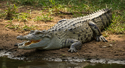alligator in the swamp