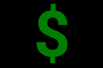 dollar sign on green