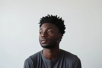 Obraz premium black man isolated on background