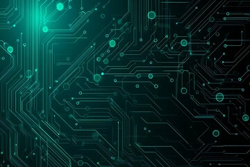 Abstract black background with green accents, futuristic design elements, and geometric patterns, perfect for technology and gaming themes.
