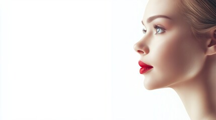 Fototapeta premium white women isolated on background