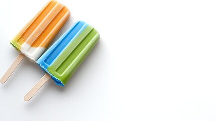 Colorful Ice Pops  Summer Treats  Frozen Dessert  Refreshing Snack