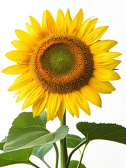 Obraz premium sunflower isolated on white background