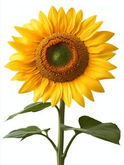 Obraz premium sunflower isolated on white background