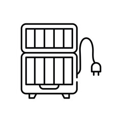 Electric Grill vector icon