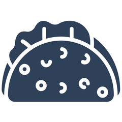 Tacos  vector icon with an isolated background 