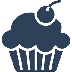 Muffin  vector icon with an isolated background 