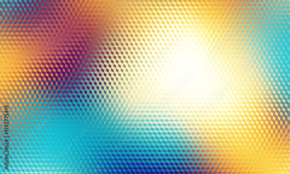 Poster Stained Glass Glowing Textured surface Illustration. Glare effect. Abstract glance background for design prints.
