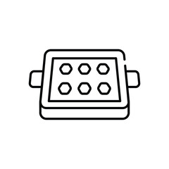 Baking tray vector icon