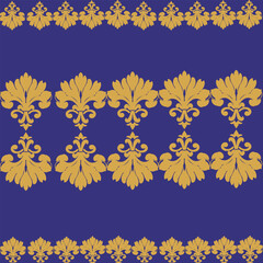 Vector damask seamless background. Classical luxury old fashioned damask ornament, victorian seamless texture for wallpapers, textile, wrapping. Exquisite floral baroque template.