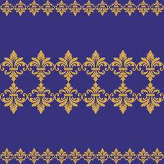 Vector damask seamless background. Classical luxury old fashioned damask ornament, victorian seamless texture for wallpapers, textile, wrapping. Exquisite floral baroque template.