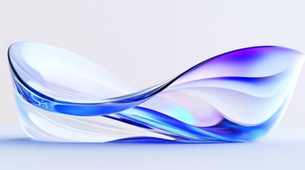 Fototapeta premium Abstract Blue and White Fluid Design poster header backdrop