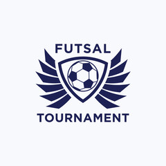 Creative Futsal Club Logo Design for Sports Branding vector futsal sports club logo