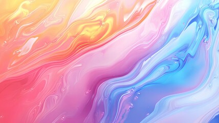 Obraz premium abstract background of colored paint in the form of waves and curves