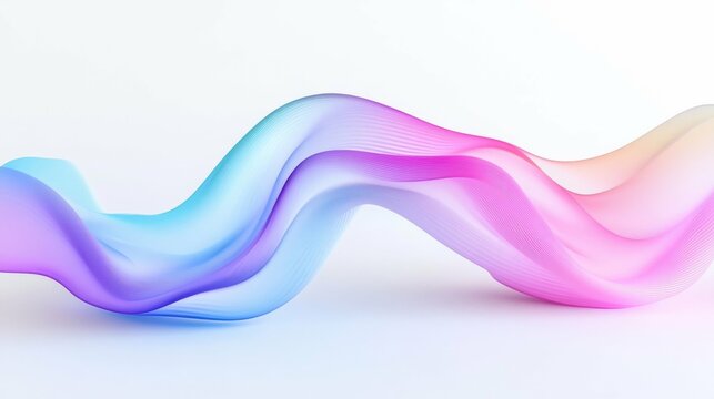 Abstract Colorful Wave Design poster header backdrop