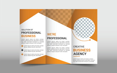 modern trifold business brochure Design  template