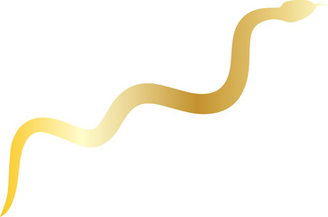 golden shape of a snake