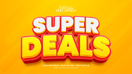 Super deals text effect, editable advertising text style effect