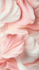 Delicate Pink and White Flower Petals on Soft Background