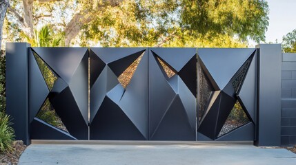 A modern stylish home gate