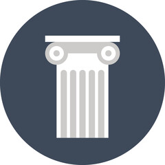 architecture flat vector web icon