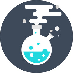 Creative Research flat vector web icon