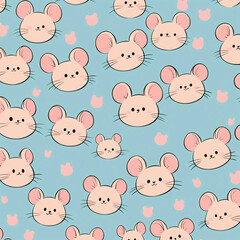 seamless pattern with bears