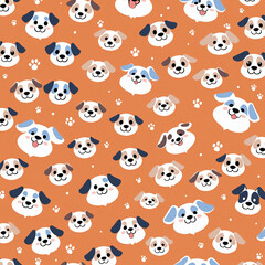 seamless pattern with cats