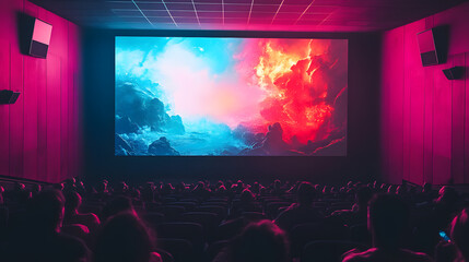 Kino mit großem Bildschirm
