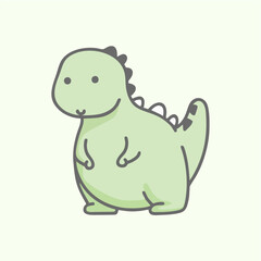 funny dinosaur expressions illustration