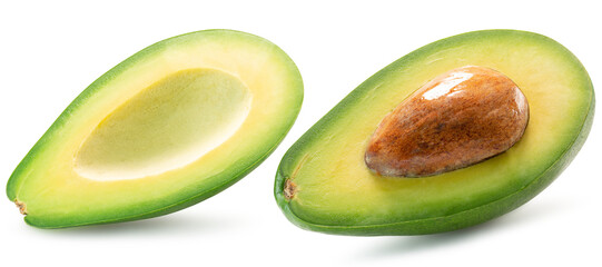avocado isolated on white background