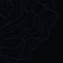 Blue line and black abstract background 