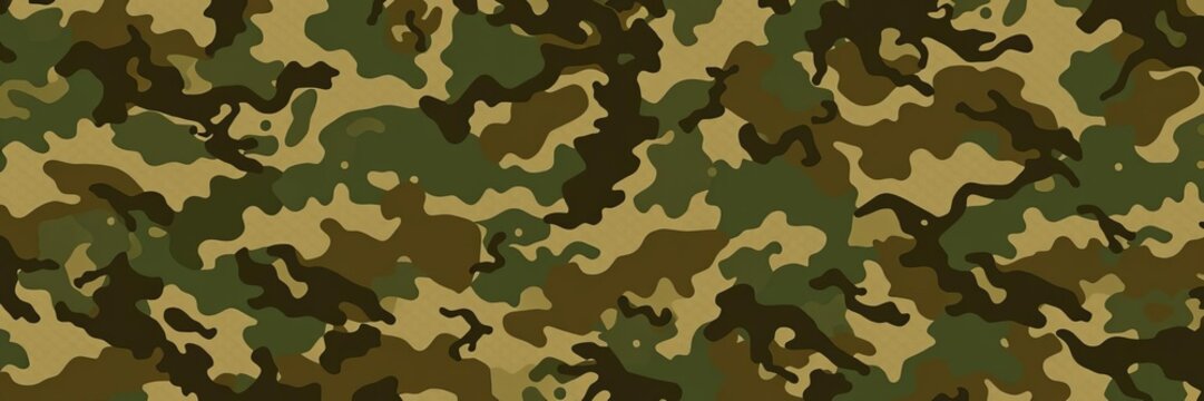 multicam camouflage fabric with green, brown, and tan hues for military background, digital camouflage, combat, army