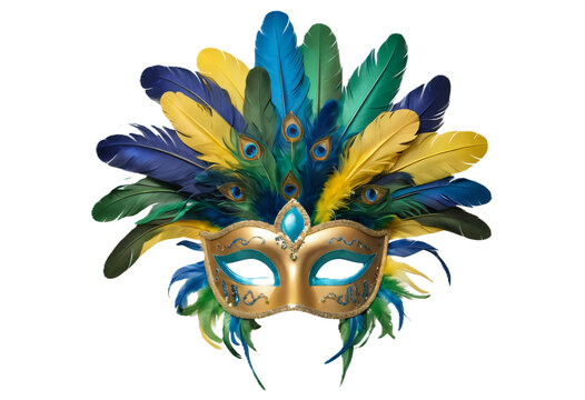 carnival mask isolated on white